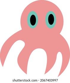 Seafood Squid, illustration, vector, on a white background.