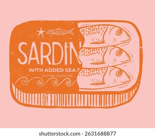 Seafood t shirt design. Sardines love club. olive, lemon and tomato artwork. Canned fish artwork. Sardines fish artwork for t shirt print, poster, sticker and other uses.