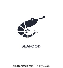 seafood vector icon. filled flat sign for mobile concept and web design. Symbol, logo illustration. Vector graphics