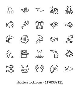 Seafood Vector Icon Pack 