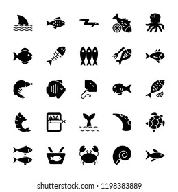 Seafood Vector Icons Pack 