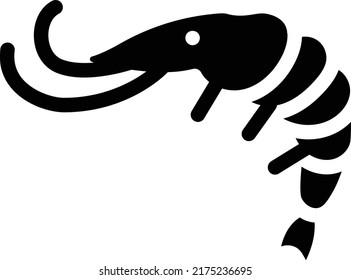 Ilustración del vector Seafood en un fondo transparente.Símbolos de calidad premium.Icono vector glifos para el concepto y diseño gráfico.