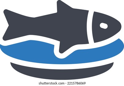 seafood Vector illustration on a transparent background. Premium quality symmbols. Glyphs vector icons for concept and graphic design. 

