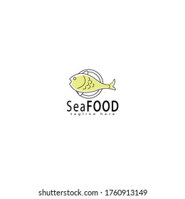 seafood vector logo illustration icon, suitable for restaurant company