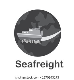Seafreight  logo vector, Business logo, Logistic symbol.