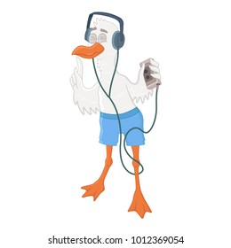 Seagull animation character