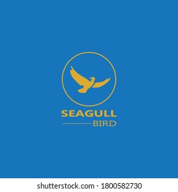 Seagull  Bird logo icon  vector designs template  - Vector