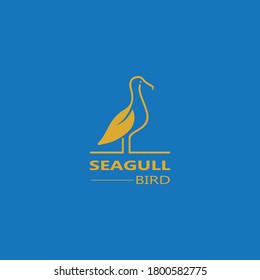 Seagull  Bird logo icon  vector designs template  - Vector