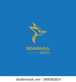Seagull  Bird logo icon  vector designs template  - Vector