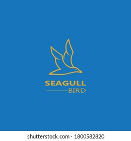 Seagull  Bird logo icon  vector designs template  - Vector