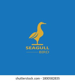 Seagull  Bird logo icon  vector designs template  - Vector