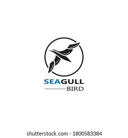 Seagull  Bird logo icon  vector designs template  - Vector