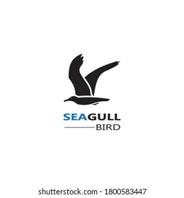 Seagull  Bird logo icon  vector designs template  - Vector