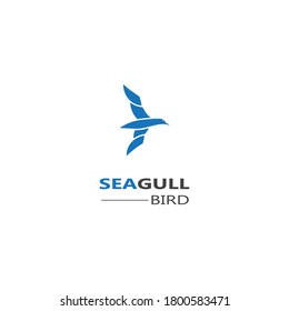 Seagull  Bird logo icon  vector designs template  - Vector