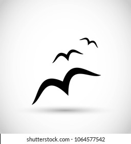 Seagull/ birds icon vector