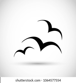 Seagull/ birds icon vector