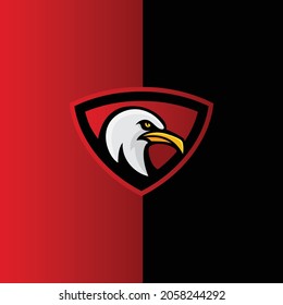 esports del logo de la mascota de la cabeza de la gaviota 