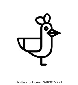 Seagull icon or logo design isolated sign symbol vector illustration. A collection of high quality black line style vector icons suitable for designers, web developers, displays and websites