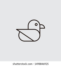 seagull icon from sea life for mobile concept and web apps icon