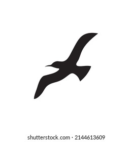 Diseño vectorial de plantilla de icono de gaviota
