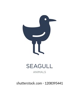 Seagull icon. Trendy flat vector Seagull icon on white background from animals collection, vector illustration can be use for web and mobile, eps10