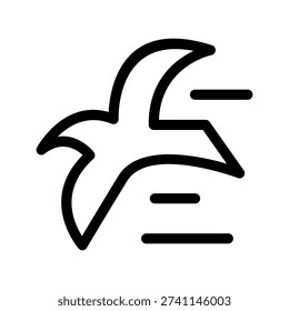 Seagull Icon Vector Symbol Design Illustration