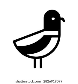 Seagull Icon Vector Symbol Design Illustration