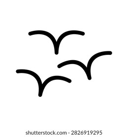 Seagull Icon Vector Symbol Design Illustration
