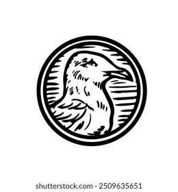 seagull logo and badge design