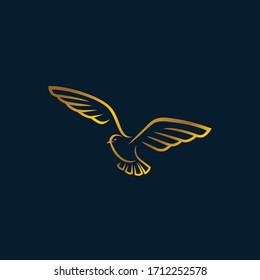 Seagull logo design. Awesome seagull logo. A seagull logotype.