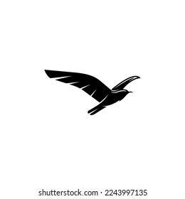 Seagull logo design. Awesome seagull logo. A seagull logotype. Animal logo design