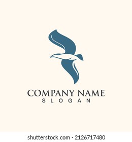 Seagull Logo design, themes, templates graphic elements wildlife animal icon