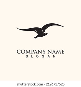 Seagull Logo design, themes, templates graphic elements wildlife animal icon