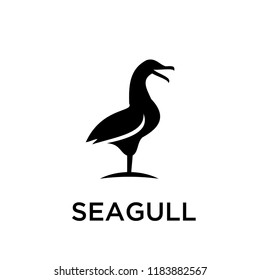 seagull logo icon designs vector