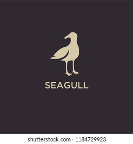 seagull logo icon designs vector