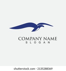 Seagull Logo image templates graphic elements wildlife animal