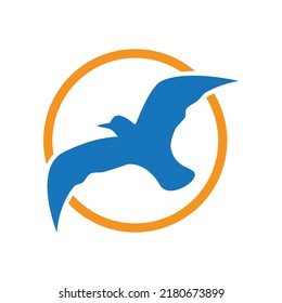 Seagull logo images illustration design