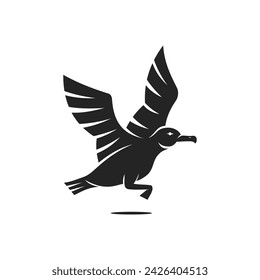 Seagull logo template Isolated. Brand Identity. Icon Abstract Vector graphic