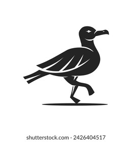 Plantilla de logotipo de gaviota aislado. Identidad de marca. Icono Abstracto Vector gráfico