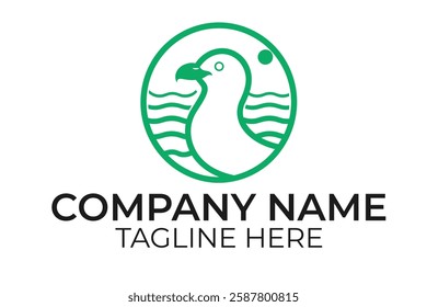 Seagull Logo Template vector icon illustration design. Suitable for any purpose.