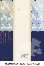 Seagull pattern template