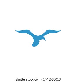 seagull  symbol and icon Logo Template vector