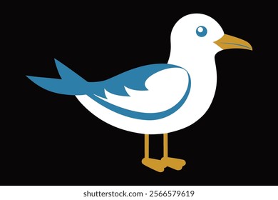 Seagull Vector Illustration – Minimalist Coastal Design