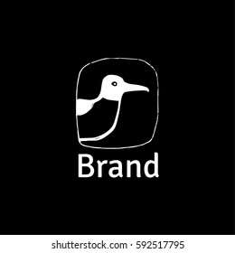 Seagull vector logo design template