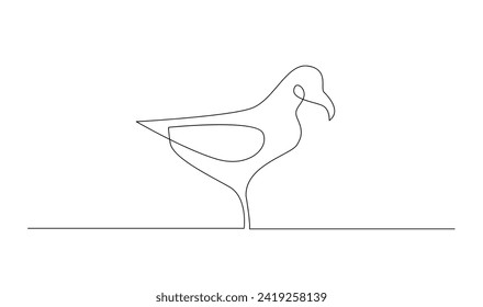 Seagulls fly over the surface of the sea. Small waves. World Maritime Day. template