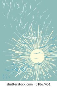 seagulls and sun