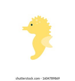 seahorse animal design Sea life ecosystem fauna ocean underwater water nature marine tropical theme Vector illustration
