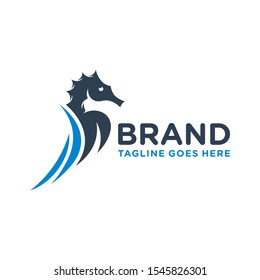 Seahorse animal logo design your company