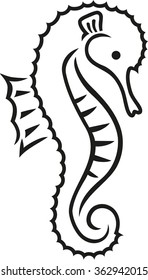 Seahorse caligraphy
