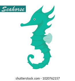 Seahorse cartoon charactor vector design.